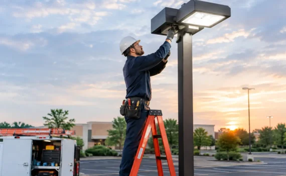 Parking Lot Light Repair Katy Done Right
